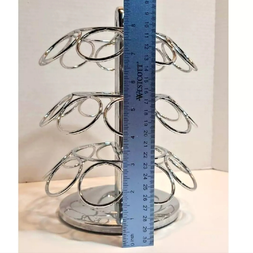 Coffee keuring cup pod holder/metal/silver/ carousel - Picture 6 of 9